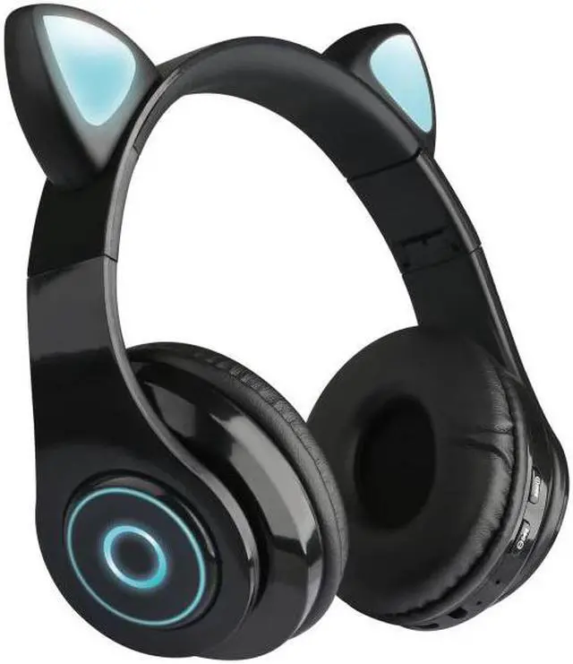 Main image of Cat Ear Bluetooth 5.0 Headset Wireless Hifi Music Stereo Bass Headphones LED Light Mobile Phone Girl Daughter Headset For PC