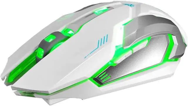Alt view image 2 of 5 - Mouse Durable Wireless LED Light 4000DPI Optical Usb Ergonomic Pro Gamer Gaming Mouse Metal Plate  Drop shipping
