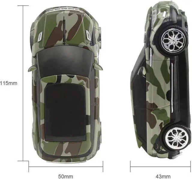 Alt view image 2 of 5 - Wireless Mouse Wireless Computer Mouse Car Camouflage SUV USB Optical Gaming Game Mice For PC Laptop Notebook