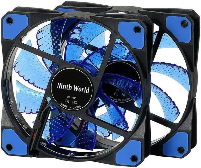 Alt view image 2 of 5 - 120mm LED Ultra Silent Computer PC Case Fan 15 LEDs 12V Cpu Heatsink Cooler master Cooling Fan DC 12V 4P 3P Connector