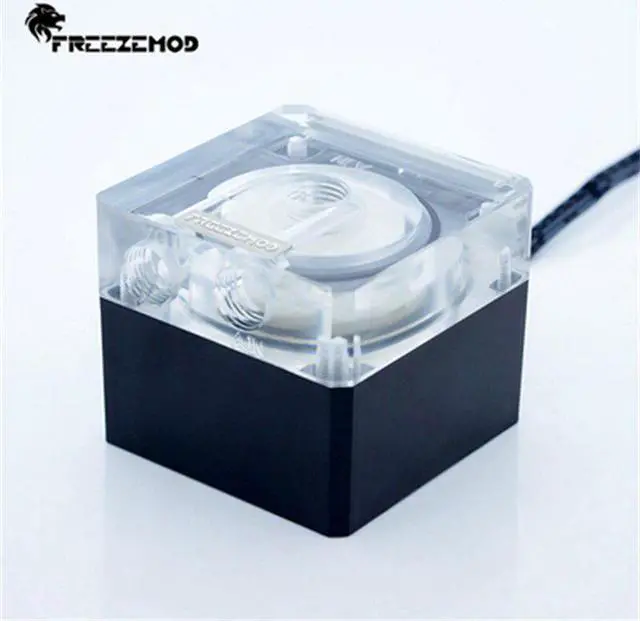 Alt view image 2 of 5 - PU-FS4M-J Compute Cooling PC Water Cooler Mute Pump PWM Intelligent Flow 800L/H 12V/5V RGB Light Aure. PU-FS4M-J