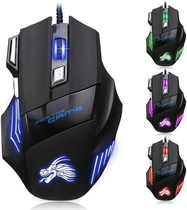 Main image of Professional Wired Gaming Mouse 5500 DPI 7 Buttons LED Optical USB Wired Mice for Pro Gamer Computer Better than X7 mause