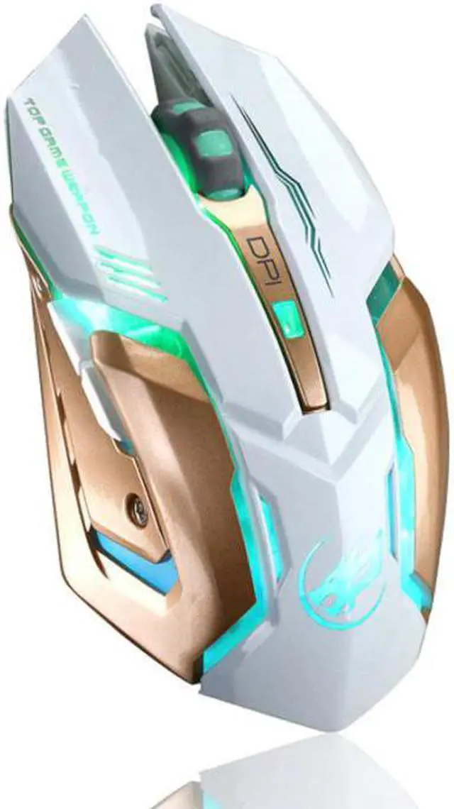 Main image of Rechargeable T1 Wireless Silent LED Backlit USB Optical Ergonomic Gaming Mouse 18May30 Drop Ship F