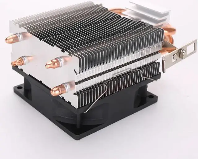 Alt view image 4 of 4 - 8cm Mini CPU Cooler 2 Heatpipes PC CPU Cooler Heatsink Computer Cooling Fan for LGA 775/1150/1151/1155/1156 and AMD AM2 AMD3