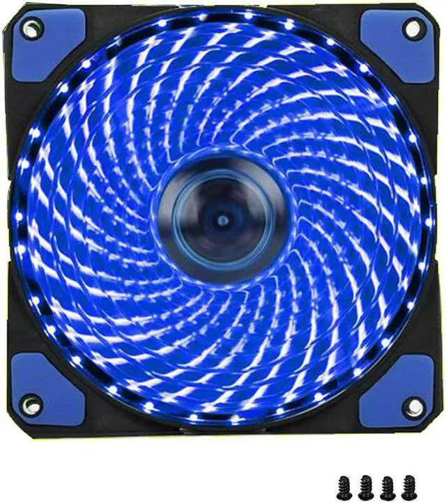 Main image of 1Pcs PC Computer Case Fan 120mm 33 LED Silent Fan Heatsink Cooling For Computer Cases, CPU Coolers And Radiators Ultra Quiet