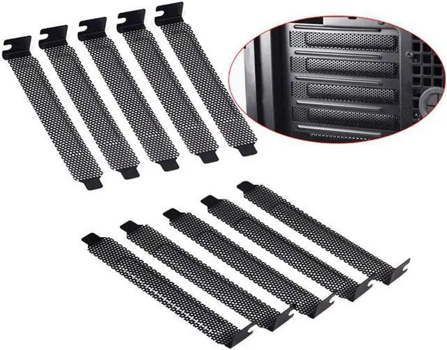 Alt view image 3 of 5 - 5pcs 12mm PCI Slot Cover/PCI Slot Cover Dust Filter Blanking Board Cooling Fan Dust Filter Ventilation PC Computer Case