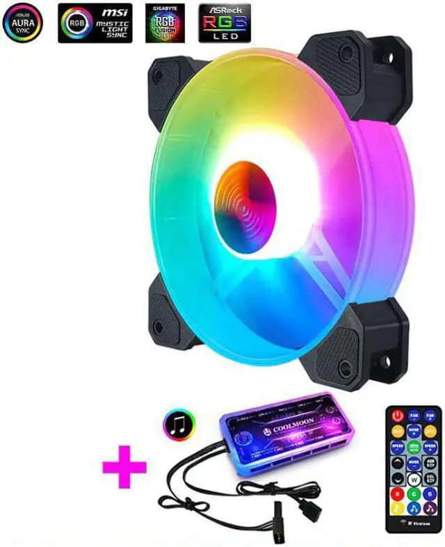 Main image of 120mm RGB Fan Computer Case PC Cooling Fan RGB Adjust Quality Computer Cooling fan for Computer Case