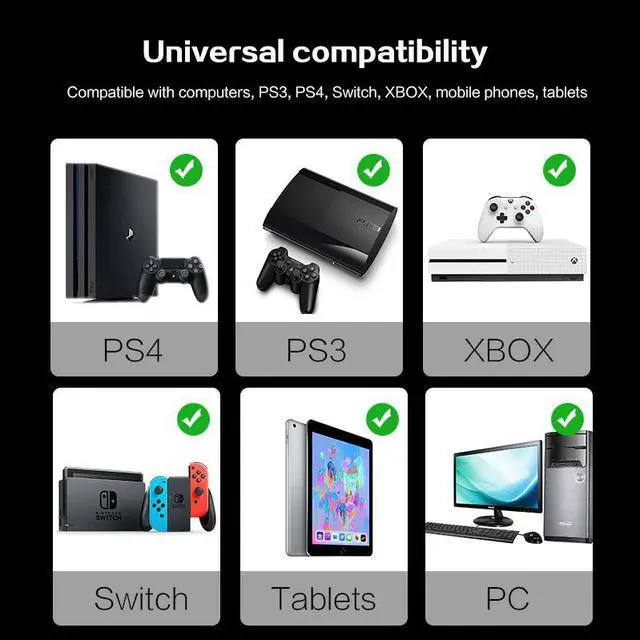 Alt view image 3 of 5 - Gaming Headphones for PS4 Headphones with Microphone for  PS4 PS3 for Nintend switch for Xbox one Earphone for PC