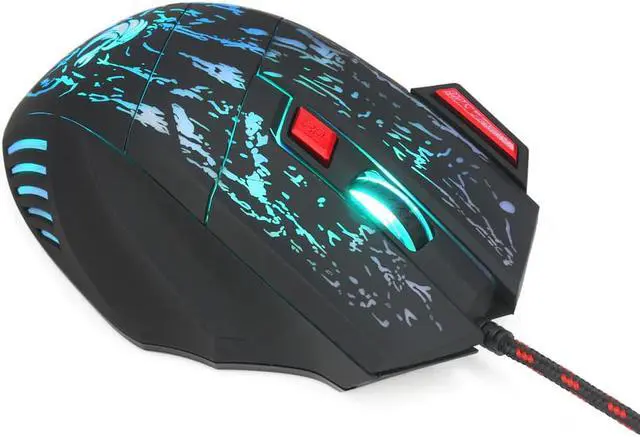 Alt view image 4 of 5 - 7 Buttons 5500DPI USB Optical Wired Gaming Mouse Mice For PC Laptop USB Wireless Mouse Computer Bluetooth Mouse Mic