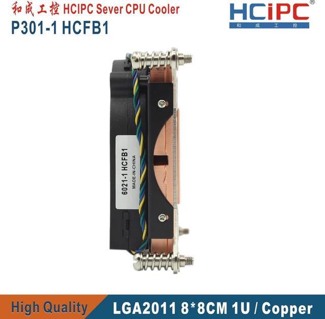 Alt view image 2 of 5 - HPC P301-1 HCFB1 LGA2011 Square 80*80MM CPU Cooler,Computer Heatsink, CPU Fans, 1U Slim Copper CPU Cooler, , Cooling Fan