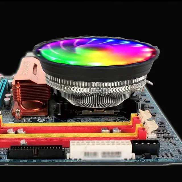 Main image of Noise Radiator Home Cooling Fan Desktop Computer Accessories Air Heatsink Office Stable RGB Luminous CPU Cooler For Intel