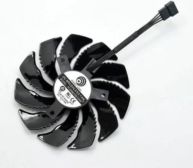 Alt view image 2 of 5 - For Gigabyte GeForce GTX 1050 G1 1060 Aorus RADEON RX 580 570 470 480 GTX 960 PLD09210S12HH 88MM Graphics Card Cooling Fan