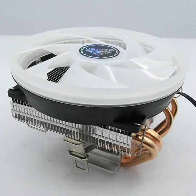 Alt view image 2 of 5 - 3Pin 4 heatpipe PC Cooling Fan RGB LED CPU cooler heatsink for LGA/775/115X/1366/AM4/AM3/AM2+/AM2/2011
