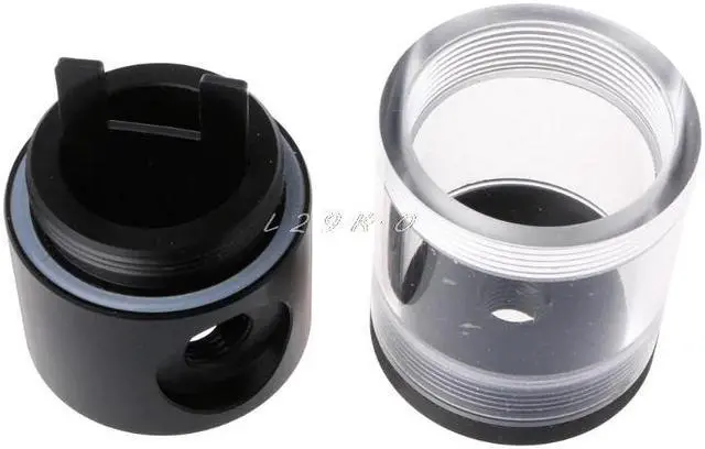 Alt view image 3 of 5 - Water Cooling Kit 50mm Diameter G1/4" Cylinder Reservoir Tank 9/19/40cm For Computer Water Cooling