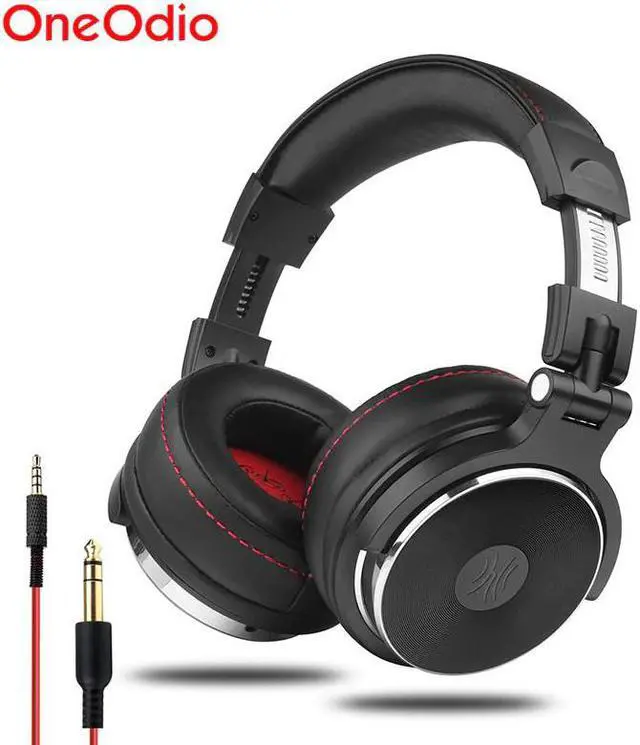 Main image of Wired Professional Studio Pro DJ Headphones With Microphone Over Ear HiFi Monitor Music Headset Earphone For Phone PC
