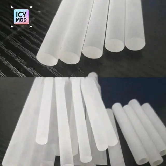 Alt view image 5 of 5 - 2pcs 50CM Frosted Tube PMMA Acrylic Tube OD 12mm/14mm/16mm Matte Hard Pipe 500mm Length For PC Water Cooler System Custom Loop
