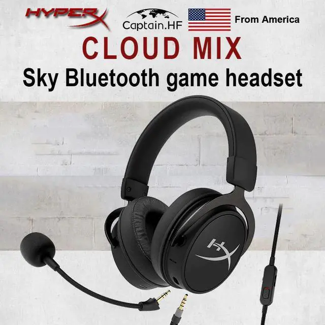 Alt view image 2 of 5 - US  Bluetooth Hyper X Cloud MIX Game And Go Headphones, 20h Play time, Professional Gaming Headset Hi-Res Audio