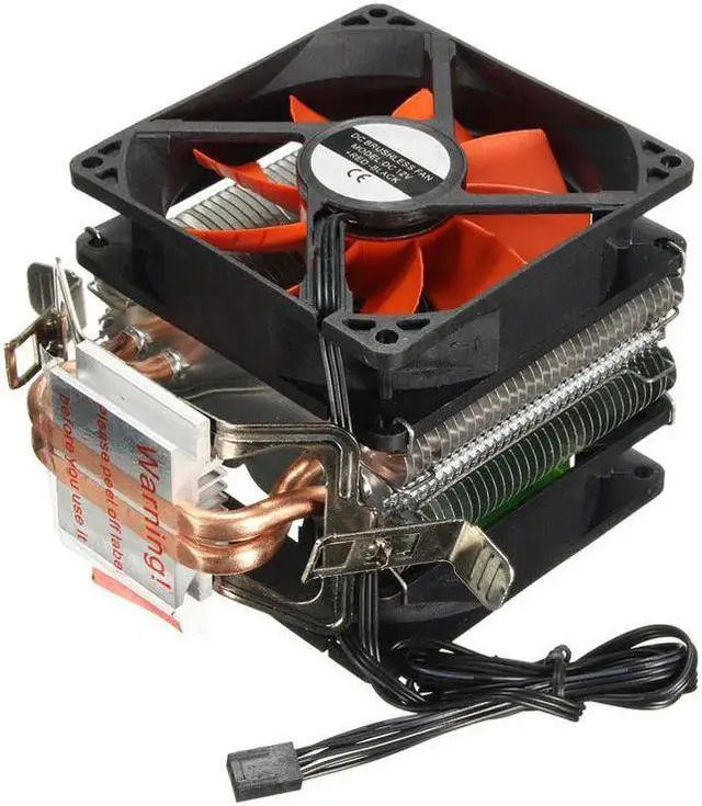 Alt view image 4 of 5 - Cooler Fan Hydraulic Dual Heatpipe CPU Fans Cooling Heatsink For Intel LGA775/1156/1155 AMD for AM4 Ryzen for Pentium