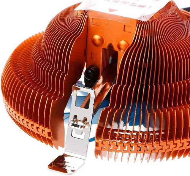 Alt view image 3 of 5 - Cooler Fan Temperature Control Mute Copper PC CPU Cooler Cooling Fan For AMD 754 Intel 775