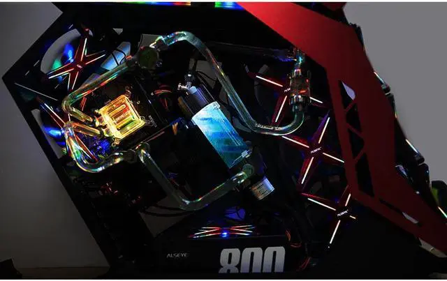 Alt view image 2 of 5 - XTREME PC Case DIY Water Coolling 240mm Adjustable RGB ASUS Sync Gigabyte RGB FUSION Support LGA 115x/AM2/AM3/AM4