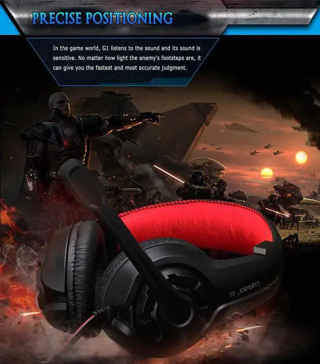 Alt view image 4 of 5 - 3.5mm Gaming headset stereo headset wired headset With Microphone Headphones For PC Laptop Earphone