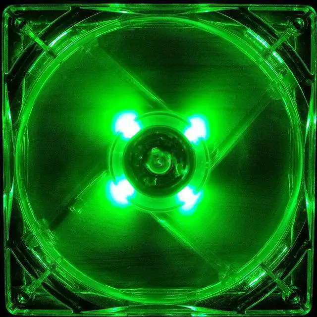 Alt view image 5 of 5 - 12V Cooling Fan Computer Fan Quad 4 LED Light 120mm PC Computer Case Cooling Fan Quiet Connector Easy Installed Fan