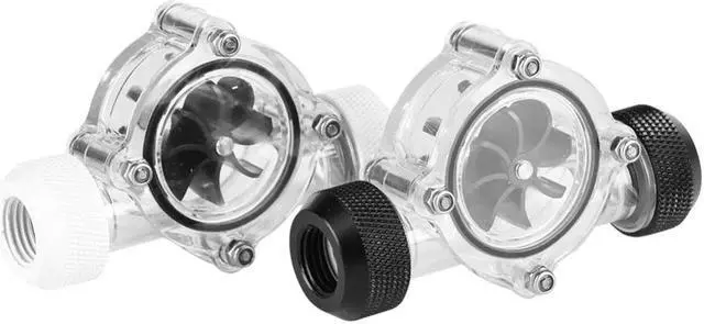 Alt view image 2 of 5 - Thread Port Female to Female Flow Meter Indicator for PC Water Cooling  8  Impellers for PC Water Cooling System