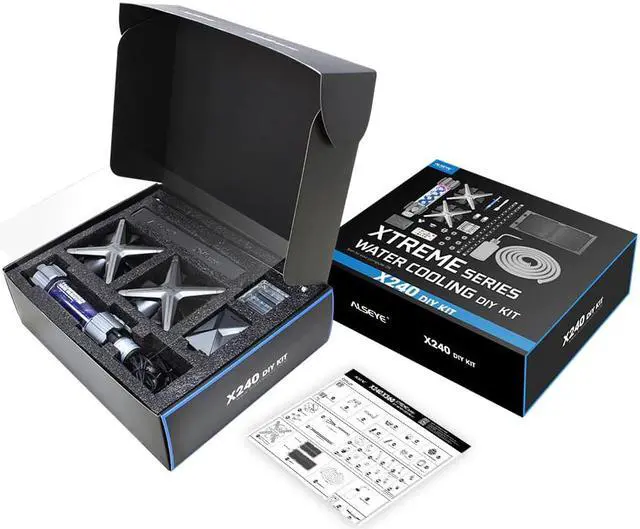 Alt view image 4 of 5 - XTREME PC Case DIY Water Coolling 240mm Adjustable RGB ASUS Sync Gigabyte RGB FUSION Support LGA 115x/AM2/AM3/AM4