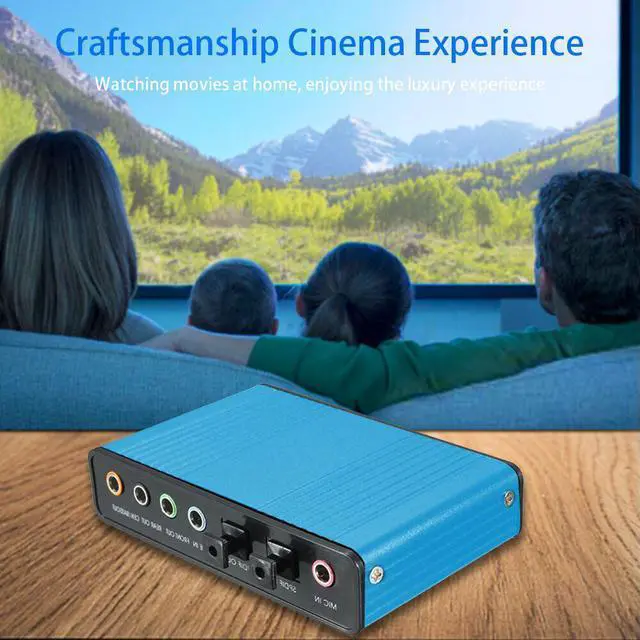 Alt view image 2 of 5 - Optical Audio Adapter External Sound Card 5.1 USB to 3.5mm Headphone Stereo Microphone Line Spdif For PC Computer Laptop