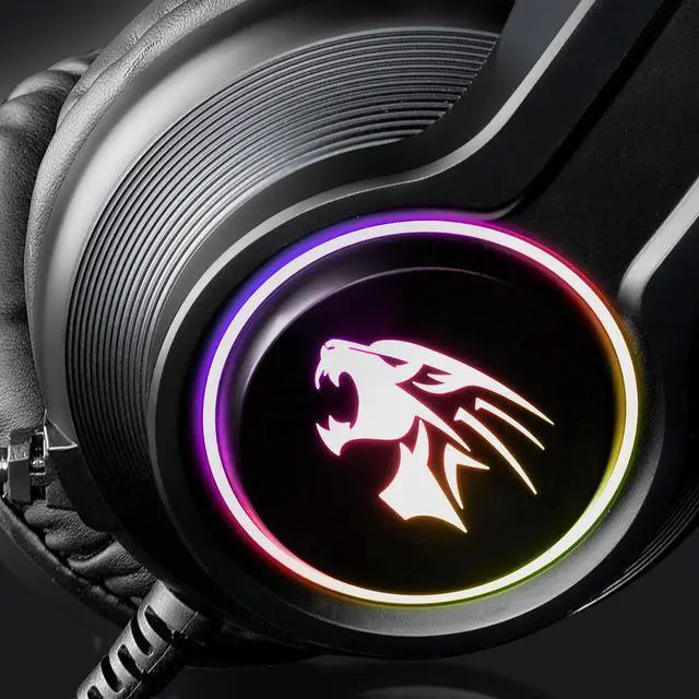 Alt view image 2 of 5 - Gaming Headset Deep Bass Game Headphones with Microphone for Computer Gamer 7.1 USB Channel Surround Sound