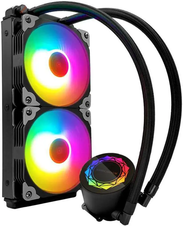 Alt view image 2 of 5 - 1PCS 12cm ARGB Water Cooling Motherboard Synchronization PWM CPU Cooling Fans PC Case Water Cooling Computer Fan