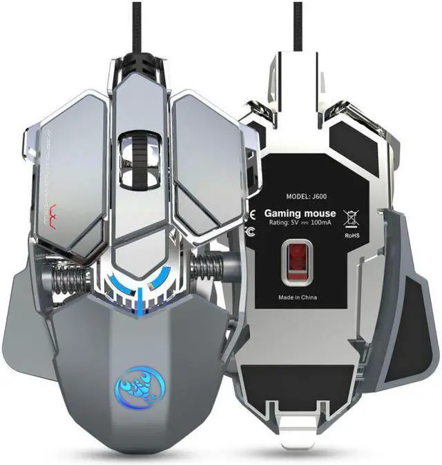 Main image of Gaming Mouse 6400DPI 9 Key Programmable Macro Definition Colorful LED Ergonomic Wired Mice