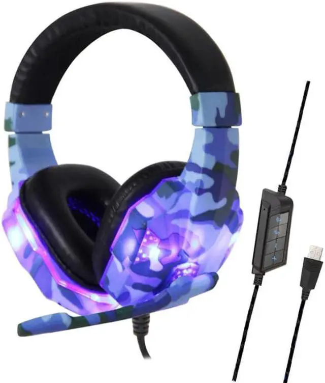 Alt view image 4 of 5 - 2020 Sec New 3.5mm/USB Wired Gaming Headset Deep Bass Game Earphone Computer Headset Gamer Headphones With HD Microphone