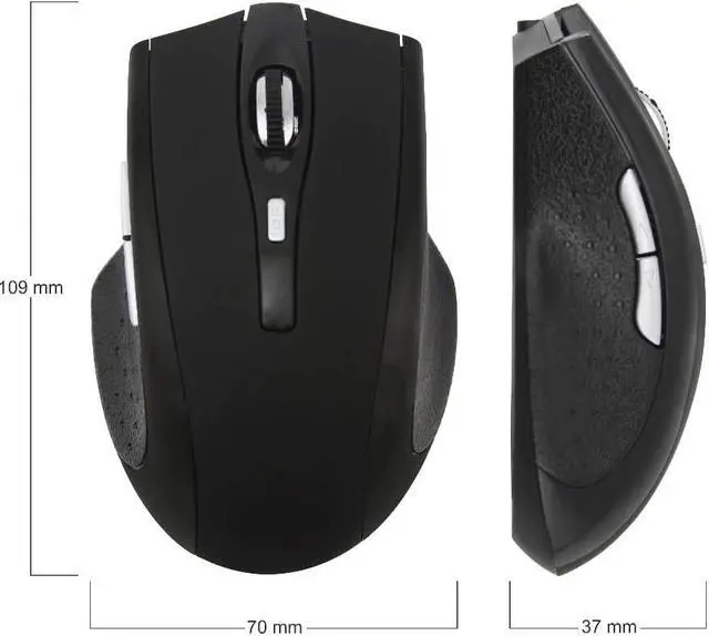 Alt view image 2 of 5 - Silent Bluetooth Mouse Wireless Rechargeable Ergonomic Computer Mice 1600DPI Optical 6D Gaming Mause For PC Laptop Gamer