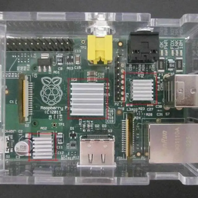 Alt view image 2 of 5 - Portable Office Power Electronic Adhesive Household Accessories Aluminum Heatsink Microcomputer For Raspberry Pi