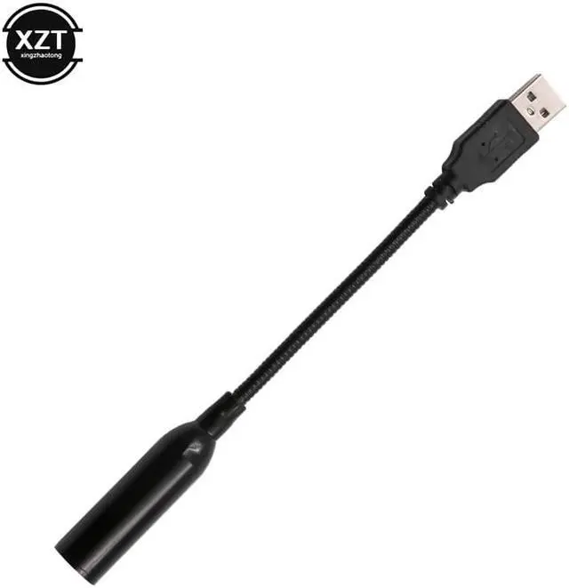 Alt view image 5 of 5 - 1PCS Portable Mini Mic Stereo Adjustable USB 2.0 chatting sound recording Microphone for PC Computer Linux