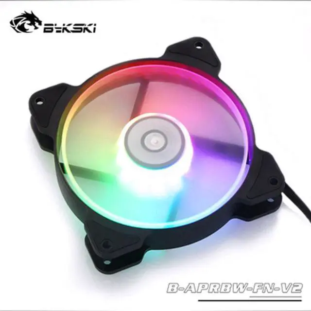 Alt view image 4 of 5 - Water Cooling Radiator Fan Computer PC Case A-RGB Fan 120mm LED Light 5v Controller Heatsink Cooler Support Adjust Speed