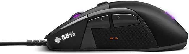 Alt view image 4 of 5 - Rival 710 Gaming Mouse - 16,000 CPI TrueMove3 Optical Sensor - OLED Display - Tactile Alerts - RGB Lighting