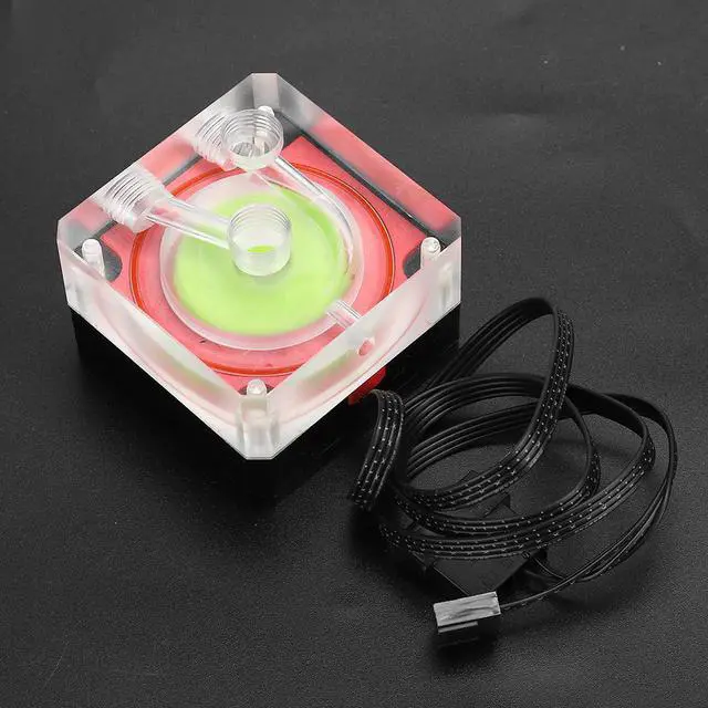 Alt view image 5 of 5 - Quiet Water Cooler Pump Computer Ultra-thin PWM Speed Regulation 3M 500L/H Control Pump Mute Pump for CPU Cooling System