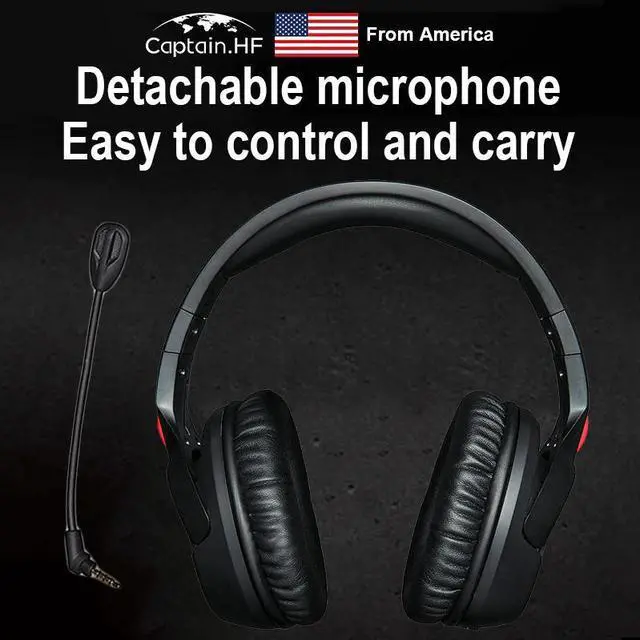 Alt view image 4 of 5 - US PRO Hyper X Wireless Bluetooth Headphone with Microphone Mic Professional Gaming Headset Headphone for PC and Laptops