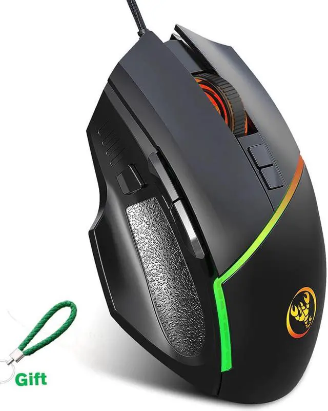 Main image of Mouse Adjustable 6400DPI Mechanical  Mouse  7 Keys LED light Wired USB Mice For PC Laptop Professional