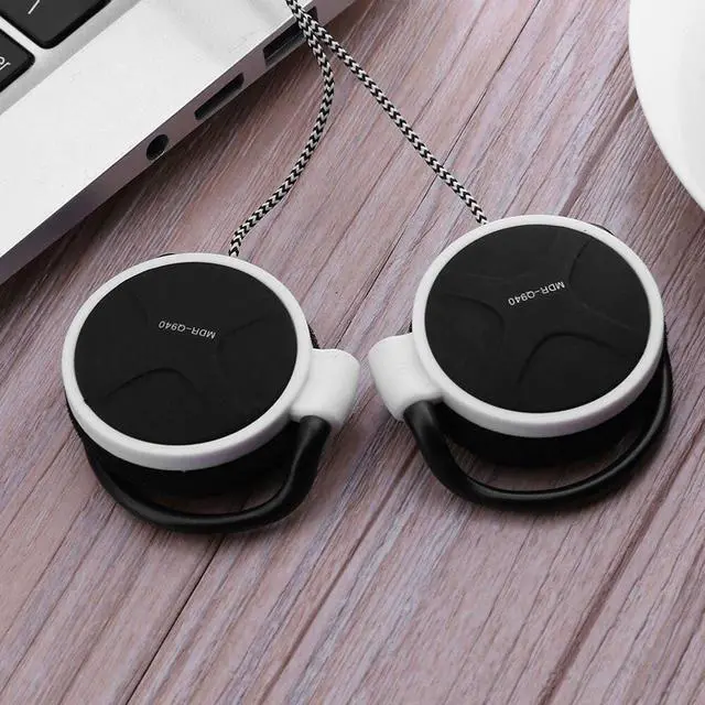 Alt view image 4 of 5 - 3.5mm Gaming Headset  WiredOn-Ear Sports Headphones Ear-hook Music Earphones for Smartphones Tablet Laptop Desktop PC