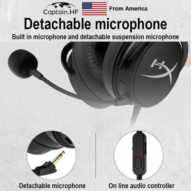 Alt view image 3 of 5 - US  Bluetooth Hyper X Cloud MIX Game And Go Headphones, 20h Play time, Professional Gaming Headset Hi-Res Audio