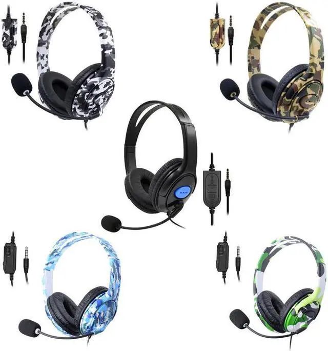 Main image of PC /PS4 Game Gaming Headphones Soft Memory Earmuff and Noise-canceling Wired Headset For PS4 Game With Microphones