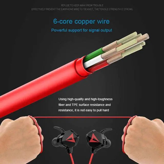 Alt view image 5 of 5 - Wired Earphones Gaming Headphone with Microphone Earbuds Ear Piece for Mobile Phone Headset Gamer 3.5mm /Type C Optional