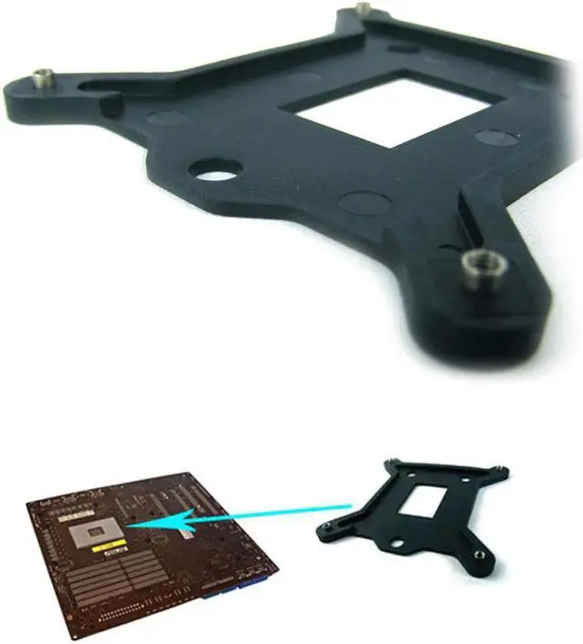 Main image of Fan Backplate CPU  Fan Bracket Retention Backplate Base  for  LGA 1155/1156/1150 PC de resfriamento