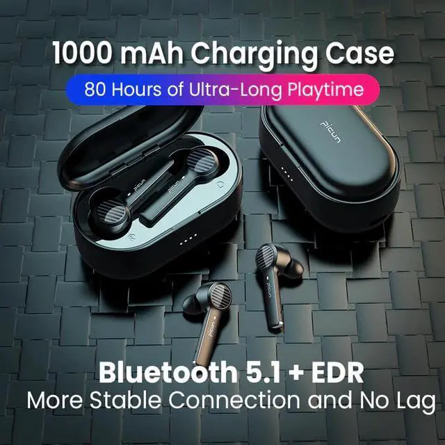 Alt view image 2 of 5 - W16 TWS Bluetooth Earphone Wireless Headphone Stereo Sport terproof Earbuds Gaming Headset Microphone Noise Canceling