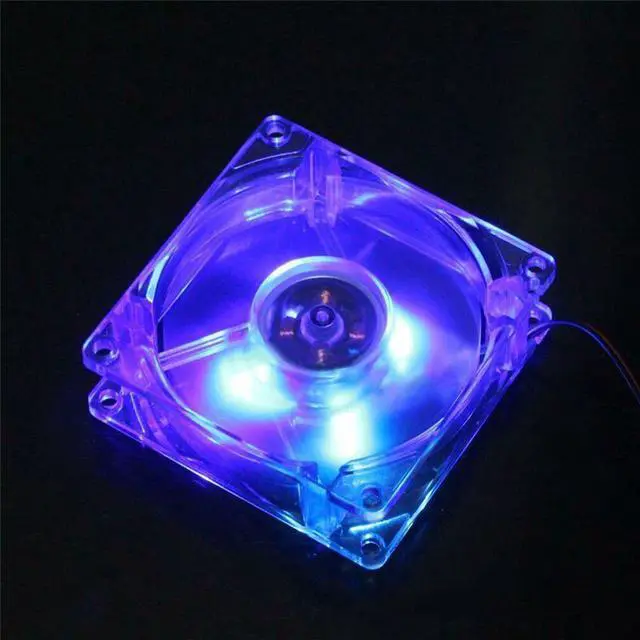 Alt view image 2 of 5 - PC Fan 80mm With LED 8025 Silent Cooling Fan 12V LED Luminous Chass  Case Cooling Fan Mod Easy Installed