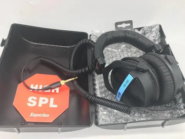 Alt view image 5 of 5 - HD-330 semi-open dynamic audiophile stereo headphone clear sound soft earmuff recording monitoring gaming music headset