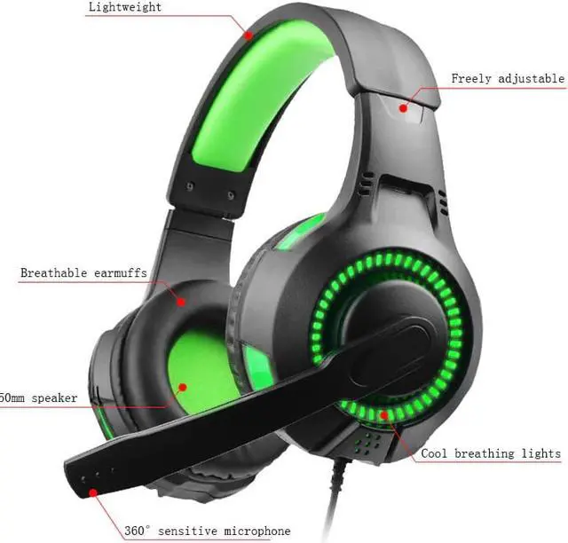 Alt view image 5 of 5 - Professional Studio Pro DJ Headphones With Microphone Over Ear HiFi Monitor Music Surround Headset Earphone For Phone PC